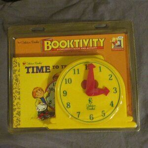 𝅺golden Books BOOKTIVITY -TIME TO TELL TIME -NEW/Sealed!